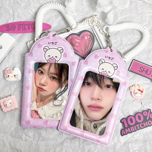 Porte-photocard Kpop personnalisé, carte PVC mignonne avec porte-clés pour collection <span class=keywords><strong>de</strong></span> photos <span class=keywords><strong>de</strong></span> stars, <span class=keywords><strong>prix</strong></span> d'usine - Product Image 4