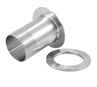 Manchon de tuyauterie en acier inoxydable 304 pour traversée murale, tube de pénétration, gaine murale pour atelier propre