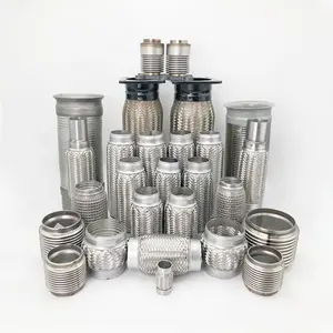 aftermarket exhaust flexible pipe bellows suppliers importers Ex factory price Metal stainless steel material mesh flex pipe 2"