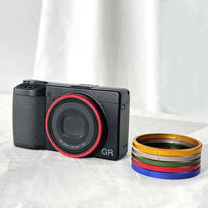Bague de décoration d'objectif d'appareil photo en aluminium pour <span class=keywords><strong>Ricoh</strong></span> GR <span class=keywords><strong>III</strong></span> X GR3X Remplace - Product Image 1