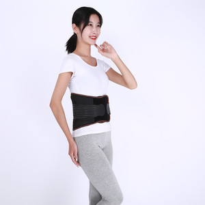 Steel plate supported magnetic heating lumbar support, sports lumbar support, fitness abdominal binder, summer breathable thin - Product Image 3
