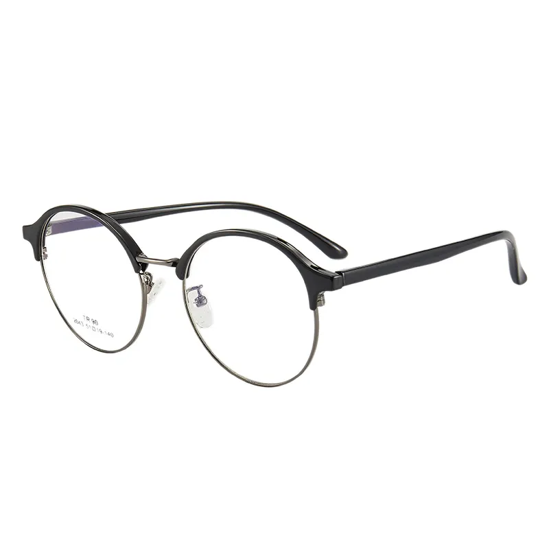 Óculos tr90 de metal óptico unissex, óculos de bloqueio de luz azul