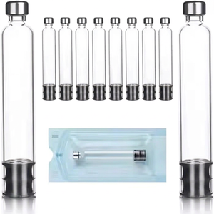 <b>Glass</b> Cartridge Empty 3ml With Metal Lid Screw Cap Durable Design For Beverage <b>Packaging</b> - Product Image 1