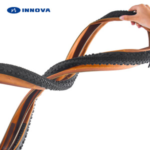 Neumáticos de Bicicleta de Carretera Innova 700x40C, Duraderos, Alto Agarre, Flanco Negro y Marrón, Alto Contenido de Caucho 55%+, para Ciclismo - Product Image 1