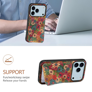 เคสโทรศัพท์ Denior Cork กันกระแทก พร้อมที่วางบัตรและขาตั้ง ใช้ได้กับ <span class=keywords><strong>Apple</strong></span> ซีรีส์ 17/16/15/14/13/12 - Product Image 4