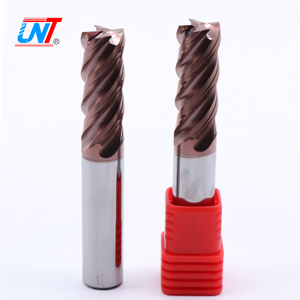 UNT Fraises CNC Fresa en carbure monobloc HRC65 Fraises carrées à 4 cannelures <span class=keywords><strong>pour</strong></span> métal <span class=keywords><strong>dur</strong></span> - Product Image 2