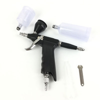 Pistolet aérographe CL 116 noir à double action, alimentation par gravité, vitesse réglable, pour peinture artistique, pistolet de pulvérisation portable électrique pour la peinture de modèles