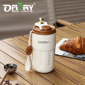 OMORY 316 British Vintage Vacuum Coffee Cup 420ml High-End Classic Insulated Coffee Cup - Product Image 6