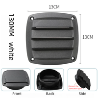 Grille d'aération murale en plastique marin de haute qualité pour cabine de bateau et navire 85/130/140mm