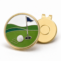 Marcador de Pelotas de Golf Magnético con Clip para Gorra, Chapado en Oro, Diseño de Águila Dorada en Metal Pintado, Logotipo Personalizado, Regalo de Golf