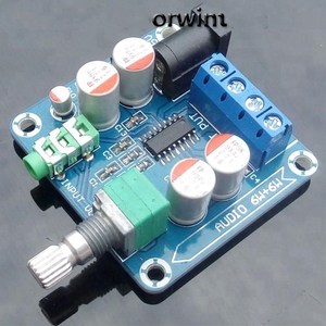 PAM8406-placa amplificadora digital, <span class=keywords><strong>DC</strong></span> <span class=keywords><strong>5V</strong></span>, alimentada por <span class=keywords><strong>USB</strong></span>, 6W + 6W, ordenador de escritorio, Clase D - Product Image 1