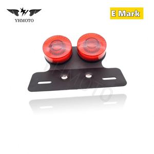 YHMOTO License Plate Holder Kennzeichenhalter Rear Tail Light Bracket for Universal Motorcycle Scooter E-Bike Parts - Product Image 4