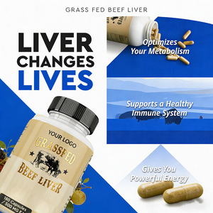 Cápsulas de Hígado de Res Alimentado con Pasto Natural, Certificado GMP, 180 Cápsulas, 500 mg EA para Apoyo Nutricional - Product Image 4