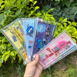 Étudiant graduation papeterie cadeau enfants dessin animé <span class=keywords><strong>maternelle</strong></span> fournitures scolaires coffret cadeau pvc fermeture éclair <span class=keywords><strong>sac</strong></span> crayon ensemble - Product Image 4