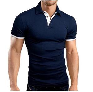 5954-XUJO-Camisetas Casuales para Hombre, Lisas, Transpirables, de Secado Rápido para Verano, Tallas Grandes, Polos para Hombre - Product Image 3