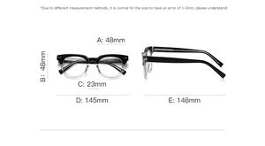 Gafas Modernas Cuadradas con Bloqueo de Luz Azul TR90 CP con Marco Azul Verdoso, Negro y Transparente para Mujeres y Hombres, Uso en Oficina y Computadora 2026 - Product Image 5