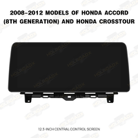 HOLROADX 12.3" Android Auto Car Stereo untuk Honda Accord Gen8 Crosstour Wireless CarPlay GPS Navigasi Layar Sentuh Radio Mobil