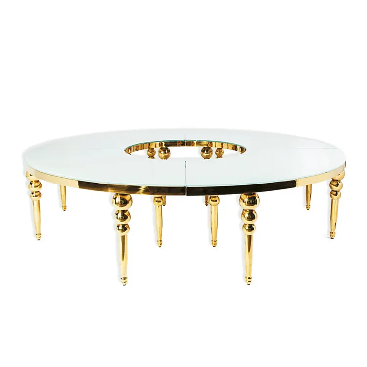 Ensemble de Table de salle à manger, Top rond en marbre, nouveau modèle, meilleure vente