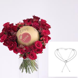 Lọ hoa hình trái tim Giá đỡ kim loại hình trái tim Khung cố định bằng sắt Chất lượng cao Bền bỉ Phong cách hiện đại Sự kiện đám cưới - Product Image 3