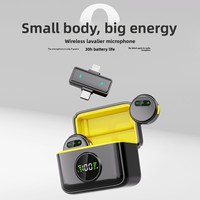 Q10 Zwei-in-Eins Kabelloses Lavalier-Mikrofon Omnidirektional Geräuschunterdrückend 100m 30H Ladebox für Live-Streaming