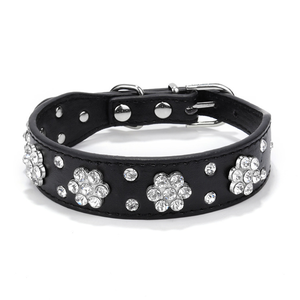 Rejillas de alta calidad Pu Rhinestone ciruela Suministros para mascotas <span class=keywords><strong>Collar</strong></span> para mascotas Mini <span class=keywords><strong>Collar</strong></span> para mascotas - Product Image 4