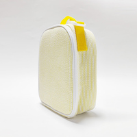 Sac isotherme jaune en seersucker pour pique-nique, entrepôt GA, 25 pièces, sac à déjeuner familial portable pour activités quotidiennes en extérieur