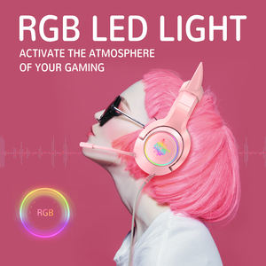 <span class=keywords><strong>Onikuma</strong></span> <span class=keywords><strong>K9</strong></span> Pro Gaming Auriculares con luz <span class=keywords><strong>RGB</strong></span> Micrófono Sonido estéreo envolvente Auriculares con cable - Product Image 6