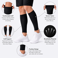 Attelle de compression extra large pour mollets 20-30 mmHg, qualité médicale, couleur chair, unisexe, pour la circulation sanguine, lymphœdème, bariatrique