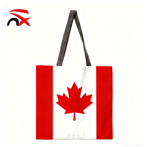 Suministro de bolsos de lona personalizados, asas largas, 35*40cm, algodón, EE. UU., Canadá, México, <span class=keywords><strong>España</strong></span>, bandera, <span class=keywords><strong>bolsa</strong></span> de mano para actividades - Product Image 3