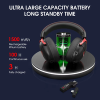 LDON R4 Headset Gaming Nirkabel 6.0 Lipat Over-Ear dengan Driver Balanced Armature, Latensi Rendah, Suara Surround, Pencahayaan Satu Warna