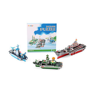 Préscolaire Enfants Jigsaw Jouets 3d Assemblage À La Main navires navals Puzzle Set Éducatif Intelligence mousse Puzzles - Product Image 3
