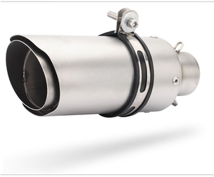 Tubo de Escape Cilíndrico de Doble Capa de 51 mm de Diámetro, Escape para Motocicleta - Product Image 1