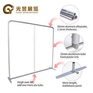 Aluminum Stand Wall Backdrops Stretchable Tension Fabric Backdrop Advertising 15ft by 10ft White Photography <strong>Background</strong> - Product Image 6