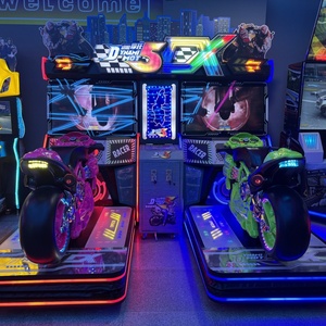 Consola de Videojuegos Arcade Popular de Carreras de Motos Deportivas para Dos Jugadores, Simulador de Carreras Analógico para Consola Operada con Monedas - Product Image 4