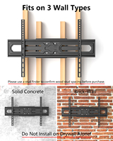 Support mural TV intelligent pivotant grand format pour salon et hôtel, bras articulé extensible multi-angle réglable, norme VESA