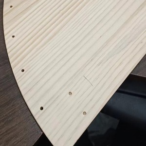 Panel de madera de pino en forma de abanico, forma irregular para decoración del hogar, uso en sala de estar, tablas de madera maciza BH 288 - Product Image 1