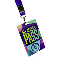 Individuelle PVC-Identifikationskarte Plastik-Mitarbeiterausweis Event-Ausweis VIP-Laminatkarten Mit Schlüsselband