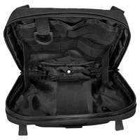 Sac de guidon pour moto et vélo en nylon résistant, noir, à boucle fermée, étanche, avec logo personnalisable