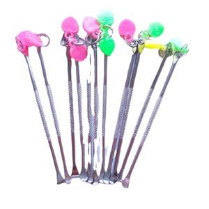 Limpiador de oídos en forma de corazón, limpiador de oídos metálico, limpiador de oídos, llavero, accesorio, producto para limpieza de oídos, regalo de tienda de un dólar. - Product Image 1