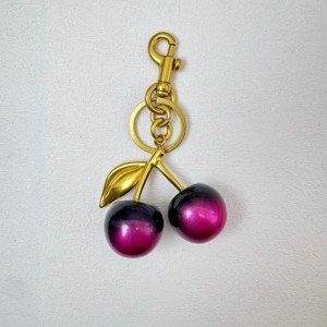 New Cherry Keychain <b>Bag</b> Pendant Women <b>Bag</b> Jewelry Beautiful Car Keychain 3D Crystal Cherry Keychain - Product Image 5
