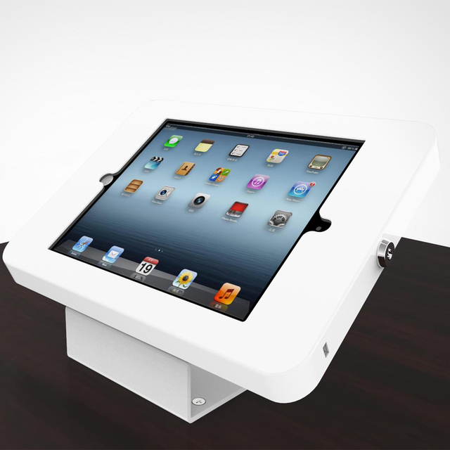 Desktop Metal Enclosure Kiosk Stand for Samsung galaxy Tab2 10.1 Tablet Pc