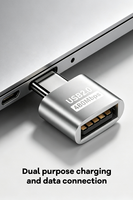 Adaptateur Mini USB 2.0 Type C OTG pour transfert de données, convertisseur USB C mâle vers USB-A femelle, connecteur de charge pour téléphone et casque