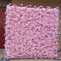 Dekorasi Dinding Bunga Sutra Pink Buatan untuk Pernikahan, Wisuda, Imlek, Indoor/Outdoor, Promo Spesial AS