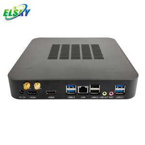 ELSKY HD4008 HS Code 84714100 กล่องคอมพิวเตอร์ 12V พร้อมซีพียู Skylake Core I7 I7-6700HQ Quad Cores TPM2.0 Secure Boot DDR4 M.2 Wifi - Product Image 1