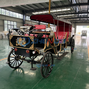 Carruaje de Lujo Eléctrico de 4 Ruedas para Bodas Reales, Transporte Especial para Exteriores, Elegante Carruaje sin Caballos - Product Image 2