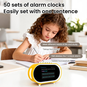 นาฬิกาปลุกอัจฉริยะสำหรับเด็ก, นาฬิกาปลุกอัจฉริยะ <span class=keywords><strong>N5</strong></span>จัดการด้วยเสียงขนาดใหญ่นาฬิกาปลุก Pomodoro เล่นเพลงพยากรณ์อากาศนาฬิกาสำนักงานเด็ก - Product Image 5