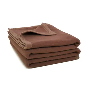 Battaniye yün ve akrilik battaniye fabrika fiyat kış sıcak yetişkin özel ucuz hastane yün battaniyeler