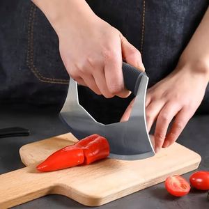 Picador de Cocina Multiusos: Cuchillo para Hierbas y Queso de Acero Inoxidable con Soporte, Picador de Pizza/Queso y Picador de Nueces. - Product Image 3