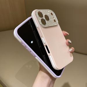 Étui de téléphone fin en TPU pour <span class=keywords><strong>Redmi</strong></span> A3x <span class=keywords><strong>Note</strong></span> 12 <span class=keywords><strong>K50</strong></span> <span class=keywords><strong>Note</strong></span> 11, coque de protection antichoc élégante avec objectif d'appareil photo en diamant - Product Image 6