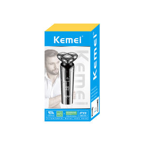 KEMEI Km-774 Rasoir <span class=keywords><strong>électrique</strong></span> à trois têtes 360 3D flottantes pour barbe, affichage LCD 4W, haute vitesse - Product Image 5